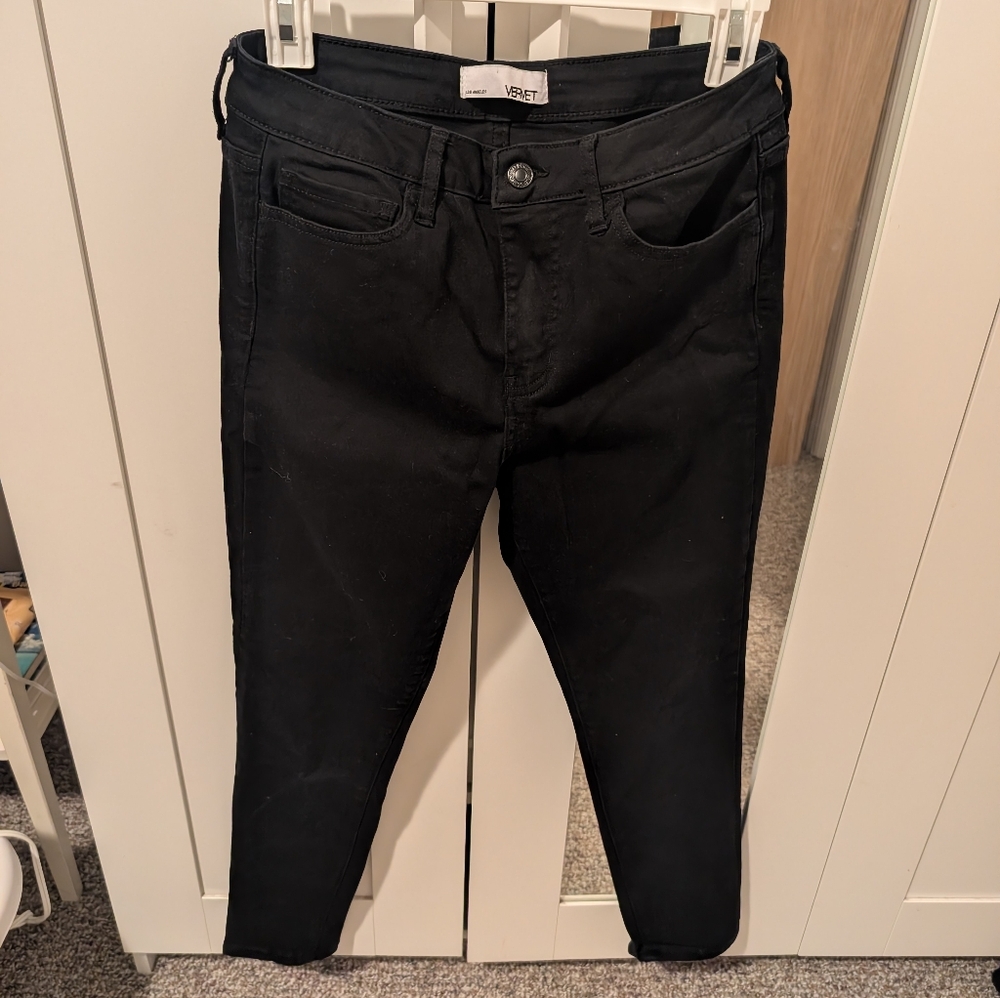 Vervet Women's Black Skinny Jeans